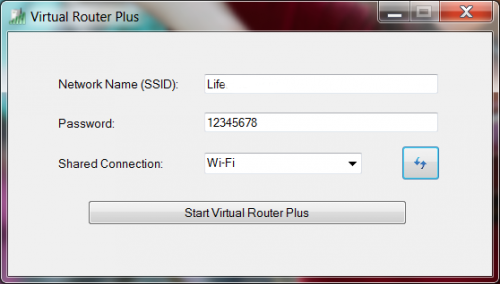 Приложение  Virtual Router Plus