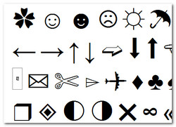Как вставить красивые символы в текст